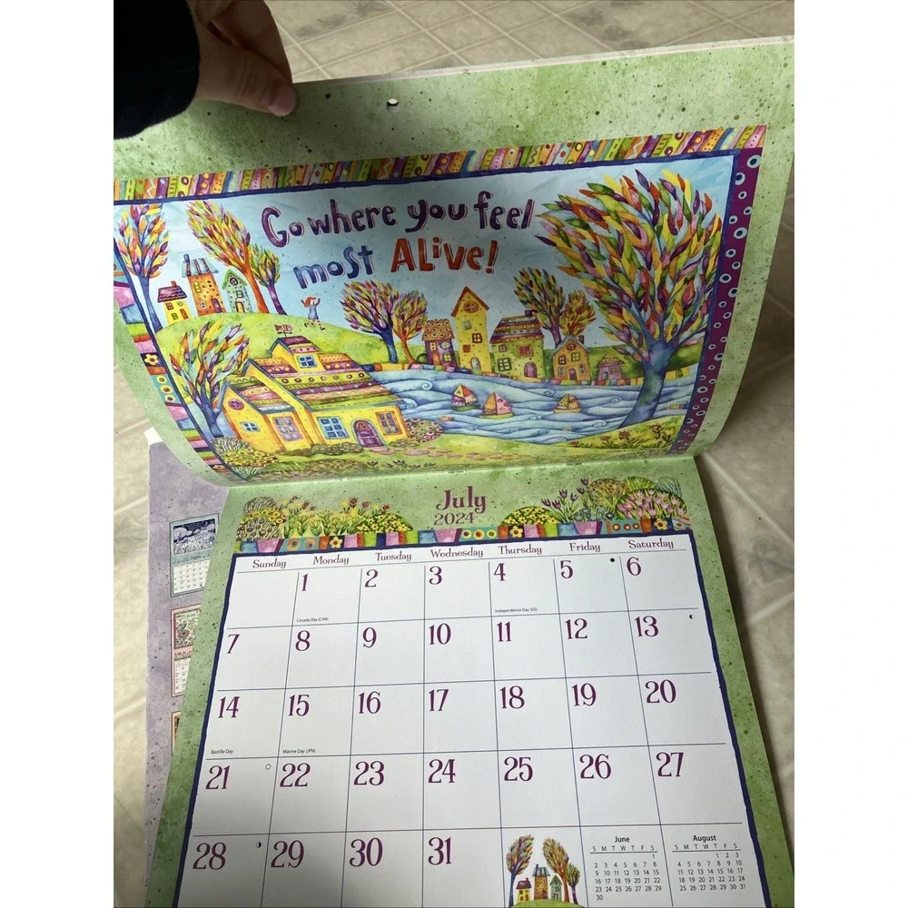 Lang Simple Inspirations 2024 Wall Calendar with Sleeve Debi Hron‎ Be your own